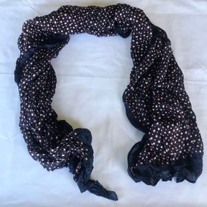 Denim&Supply Ralph Lauren Stars Scarf Navy Blue 23 x 66” RARE